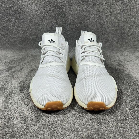 Adidas NMD_R1 Primeblue GZ9260 Men's Size 10.5 White Gum Running Shoes Used - Picture 3 of 11